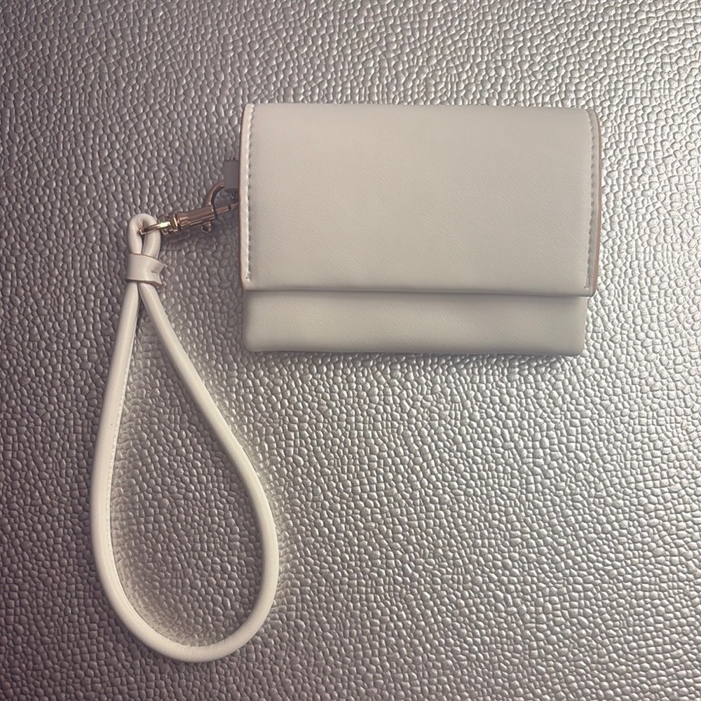White Wristlet Wallet